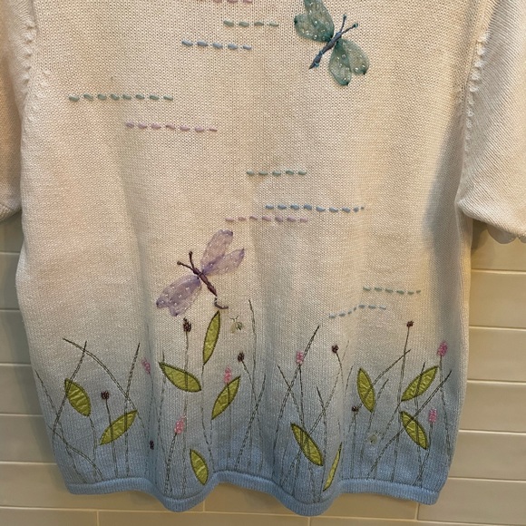 Vintage Susan Bristol Hand Embroidered Cardigan - Picture 6 of 11